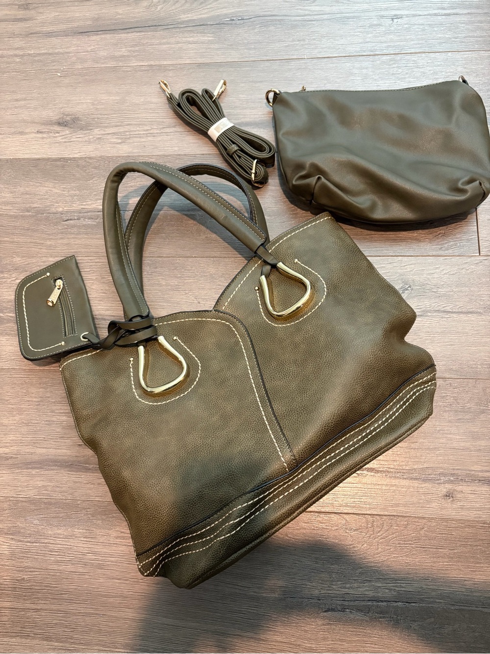 Womens 3 In 1 Bag Olive